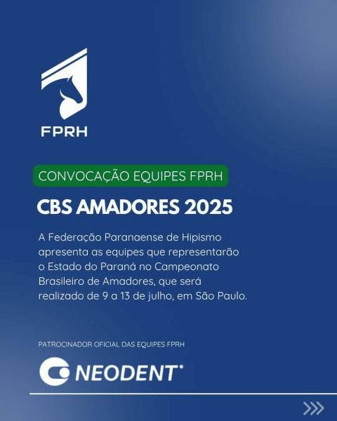 Convocação das Equipes CBS Amadores 2025 - SP